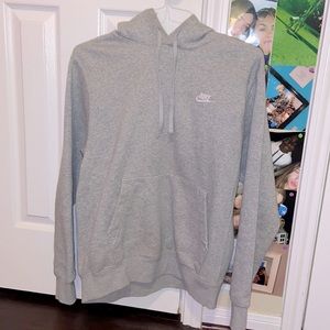 A grey Nike hoodie, rarely worn and looks brand new! :)